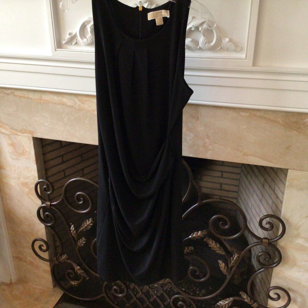 Michael Micheal Kors Black Sleeveless Black Dress Sz M